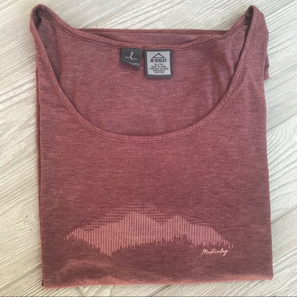 MCKINLEY Dry-Climate Tee in Heathered Rose - Picture 5 of 7